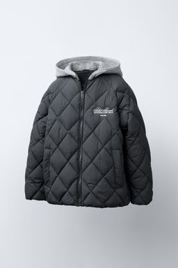 DETACHABLE HOODIE PUFFER JACKET