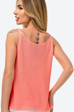 Женский вязаный топ на бретелях Happy Fox  фото 37