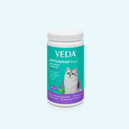 Фитомины Форте для зубов и костей кошкам 200таб, 30 шт.кор, Веда