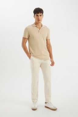Regular Fit Normal Kesim Yazl?k Duz Paca Chino Kanvas Pantolon