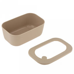 Контейнер для продуктов пластмассовый Нео 1,6л, 23x14,5x9см, прямоугольный, герметичный, с крышкой, латте, клапан для выпуска пара, подходит для СВЧ (Россия) - Домашняя мода фото 8