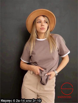 Женская однотонная футболка - Zum ming фото 2