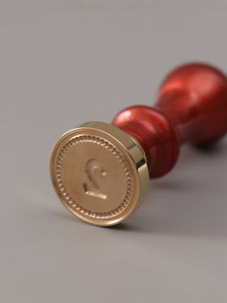 Печать для сургуча с пластиковой ручкой «Классика цифра 2», 2.5×2.5×6.3 см