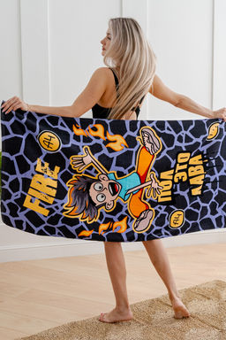 Полотенце пляжное  махровое 70*140, 100 % хлопок, А4 Лава - Протекс фото 2