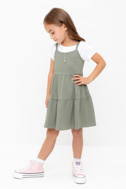 КР 5799/зеленый чай к565 сарафан для дев - Crockid фото 3