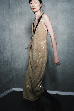 ZW COLLECTION SEQUIN LACE DRESS - Zara фото 3