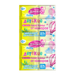 Пластины от комаров "Домовой Прошка" (10шт.) детские с экстрактом эвкалипта