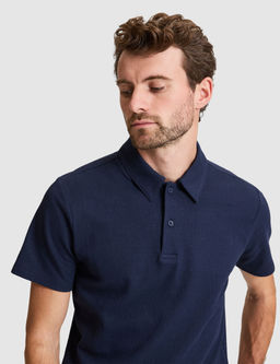 Lacivert Slim Fit Polo Yaka Ti__rt