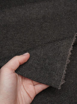 Шерсть костюмная Твид цв.Темный шоколад, ш.1.5м, шерсть-50%, вискоза-30%, п/э-20%, 250гр/м.кв - Купава фото 2