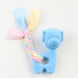 Игрушка жевательная Пижон Premium Щенок, 10 х 6 х 3,5 см, голубая  фото 2