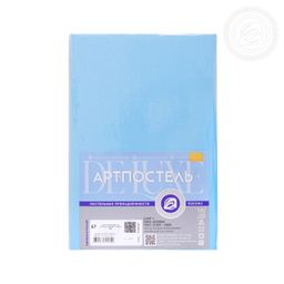 Простыня на резинке Голубой 90*200/1 шт. - 90*200 DE LUXE Радуга-Актив с простынью на резинке - Артпостель фото 4