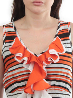 NK3517 ORANGE Платье женское (65% хлопок, 35% вискоза)