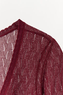 POINTELLE CHUNKY KNIT JACKET - Zara фото 4