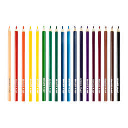 Лео Играй Набор цветных трехгранных карандашей LGCP-18 заточенный 8 х 18 цв