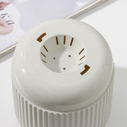 Горшок для цветов с поддоном «Вельвет», 1,6 л, d=14 см, цвет белый ротанг