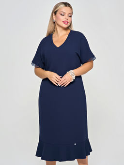 Платье 0421-1 черничный - Dora фото 23