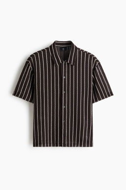 Camisa en punto texturizado Regular Fit