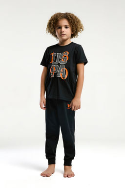 Erkek _ocuk Siyah Pijama Tak_m_ Sepette S_rpriz _ndirim - U.s. polo assn фото 8