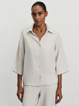 Блузка свободного кроя из вискозы / Zarina  фото 3