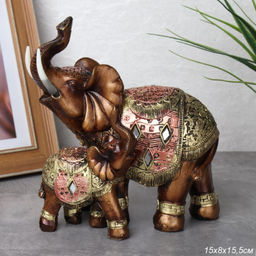 Статуэтка Слоны 14 см / 7130B /уп 24/ - ГалеонТрейд фото 4