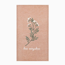 Полотенце кух. Доляна Love everywhere 28х46 см, рогожка, 100% хл, 160г/м2  фото 3