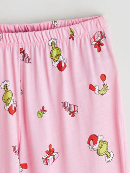 Grinch Bask?l? Kad?n Jogger Pijama Alt?