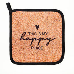 Набор кухонный «Пробка» варежка-прихватка 20×28 см, прихватка 17×17 см, 35% х/л,65% п/э