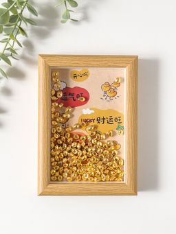 Сувенир панно в раме "Золотые слитки - Счастливчик" 3х12,3х17,2 см