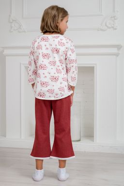 Пижама детская из футера Катя бордо - Амадэль фото 7