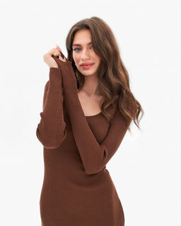 Платье Сьюзен (коричневый)