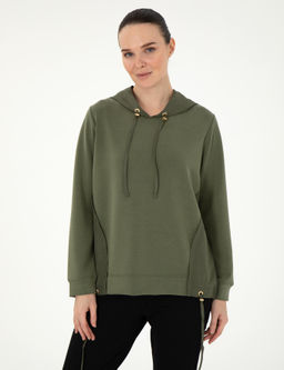 Haki Comfort Fit Modal Kuma_ Sweatshirt