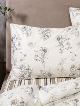 Комплект постельного белья Евро белый твил