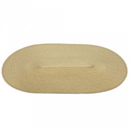 Салфетка под горячее (термосалфетка) Овальная 45х30см, ПВХ, цвет - слоновая кость (Китай) - Домашняя мода фото 2