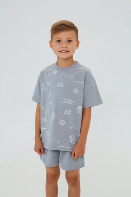 Пижама для мальчика 380-10-223 серый