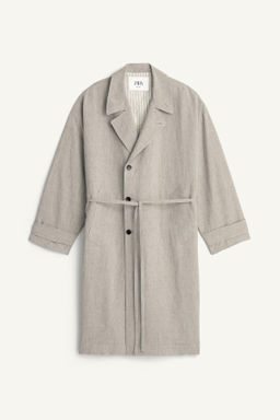 PARKA RELAXED FIT VISCOSA - LINO / Vis?n - Zara фото 5