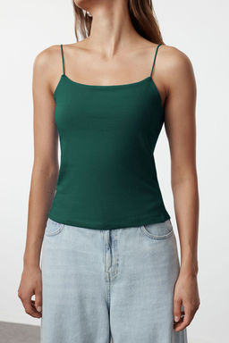 TRENDYOLMILLA Beyaz Ask?l? Regular Esnek Orme Atlet TWOSS24AL00024