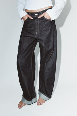 JEANS TRF BAGGY FOLDED TIRO MEDIO / ?ndigo oscuro - Zara фото 2