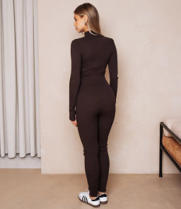 Комбинезон #КТ9180, шоколадный - Dommod фото 3