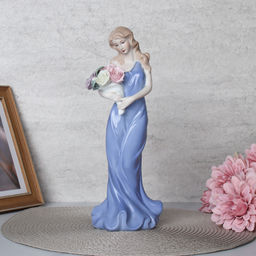 Статуэтка Дама с цветами 28 см / HP039 /уп 32/ - Галеонтрейд фото 6