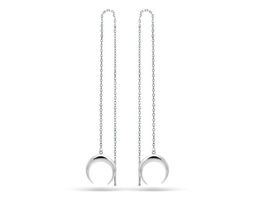 Серьги из серебра без вставки, Ю-28043р