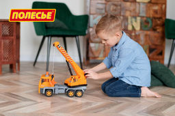 Алмаз, автомобиль-кран инерционный (в сеточке) - Полесье фото 9