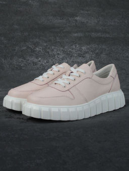 05-PDA96-2 LT. PINK Кроссовки женские (натуральная кожа)