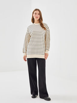 ?izgili Oversize Kad?n Sweatshirt Tunik