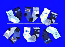 Цена за 12 пар. Носки детские "Бебики" на мальчиков