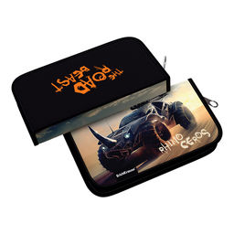 Цена за 1 шт. Пенал-книжка без наполнения ErichKrause 110x205x25мм Road Beast