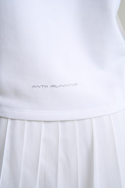 Лонгслив half-zip утепленный Белый ANTA RUNNING LS Tee фото 7