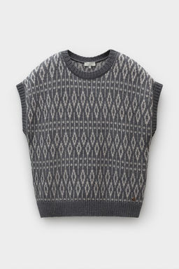 ЕВ 30247/ш/тем.серый меланж жилет жен