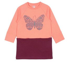 CRB wear/CWK 62274 Платье для девочки, персиковый/Ex.Cherubino