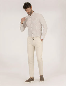 Bej Slim Fit Uzun Kollu G_mlek - Pierre cardin фото 4