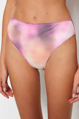 TRENDYOLMILLA Degrade Desenli Mesh Detayl? Yuksek Bel High Leg Bikini Alt? TBESS23BA00347 фото 5